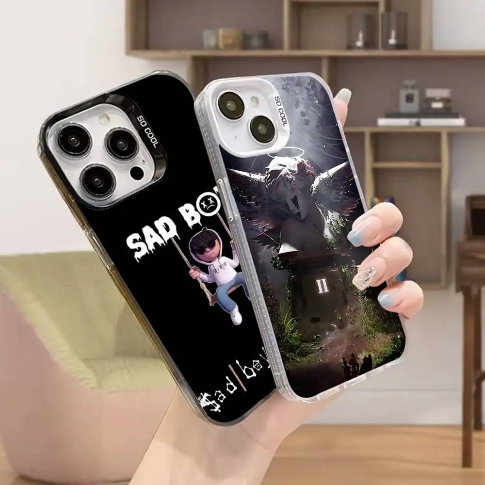 

J-Junior H Sad Boyz Phone Case For iPhone 16,15,14,13,12,11,Mini,Pro,MAX Black Matte Shockproof Cover