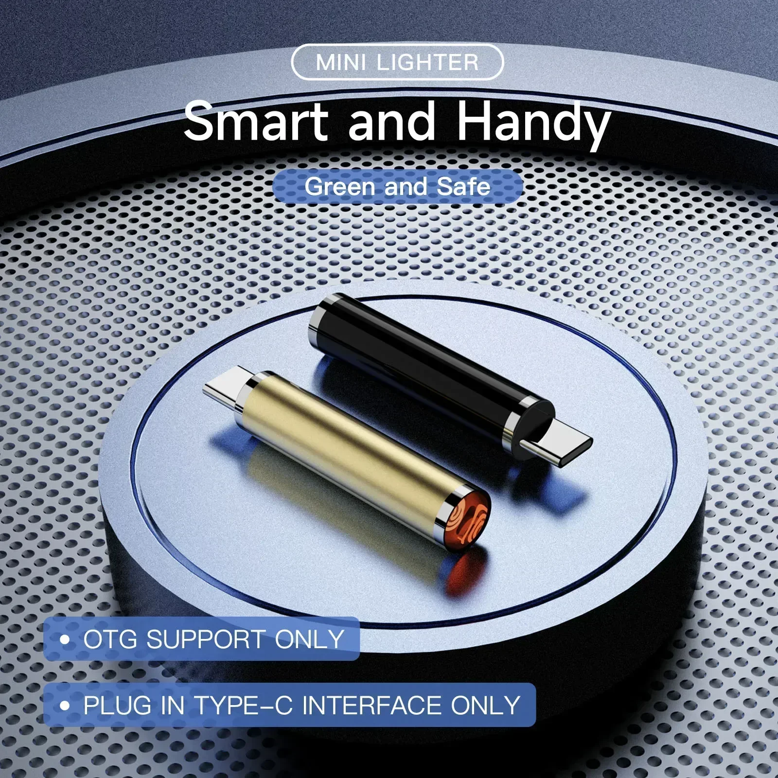 

1 шт. мини-прикуриватель TYPE-C с интерфейсом из вольфрамовой проволоки, прикуриватель без батареи, можно носить на самолете