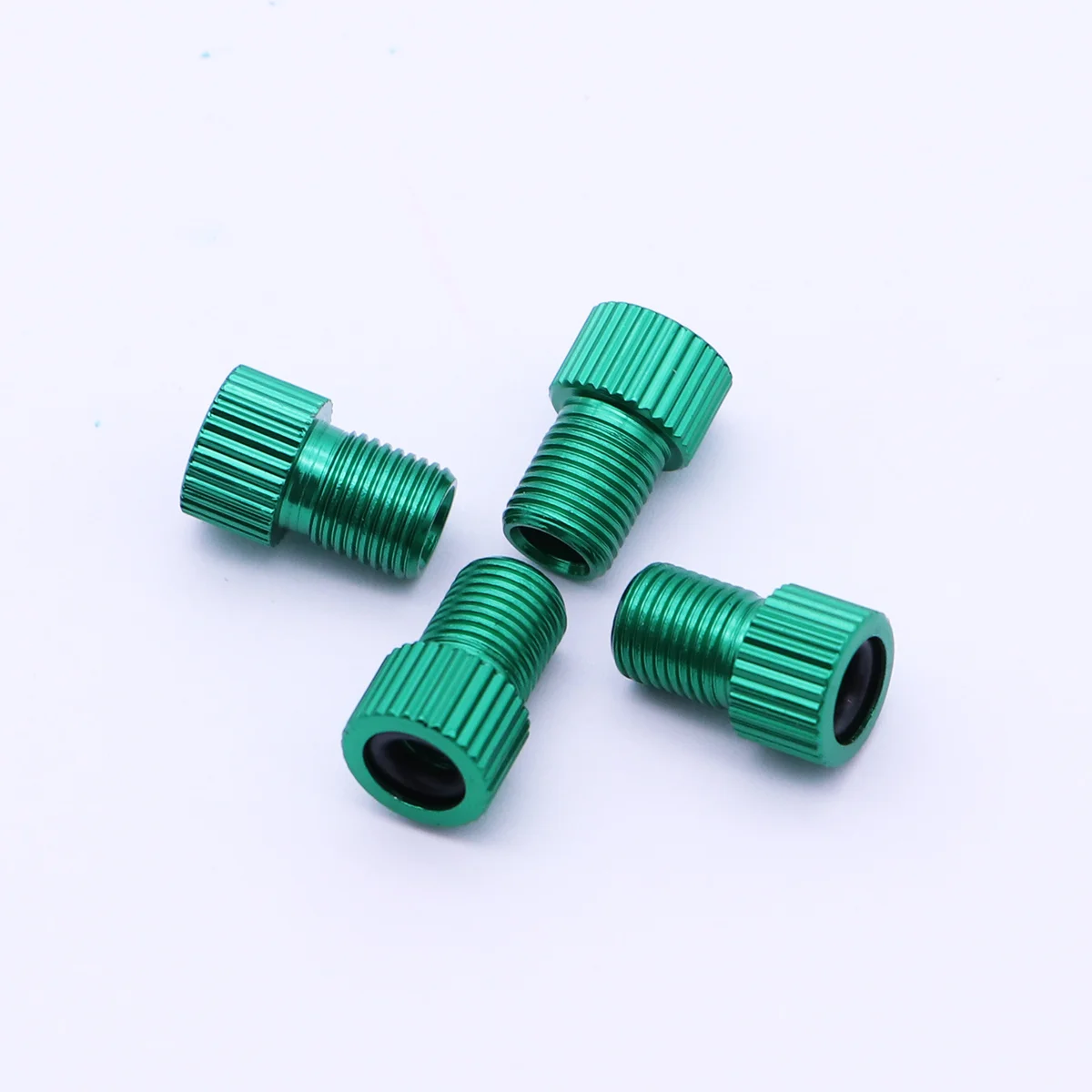 4 PCS Aluminum Alloy French to Schrader Adapters Converters Road Bike Mountain Bike Tube Pump Air Compressor Adapter