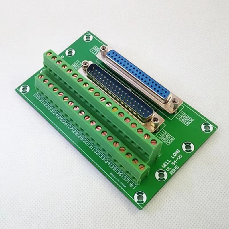 

D-SUB DB37 Male/Female Header Breakout Board, Terminal Block, Connector