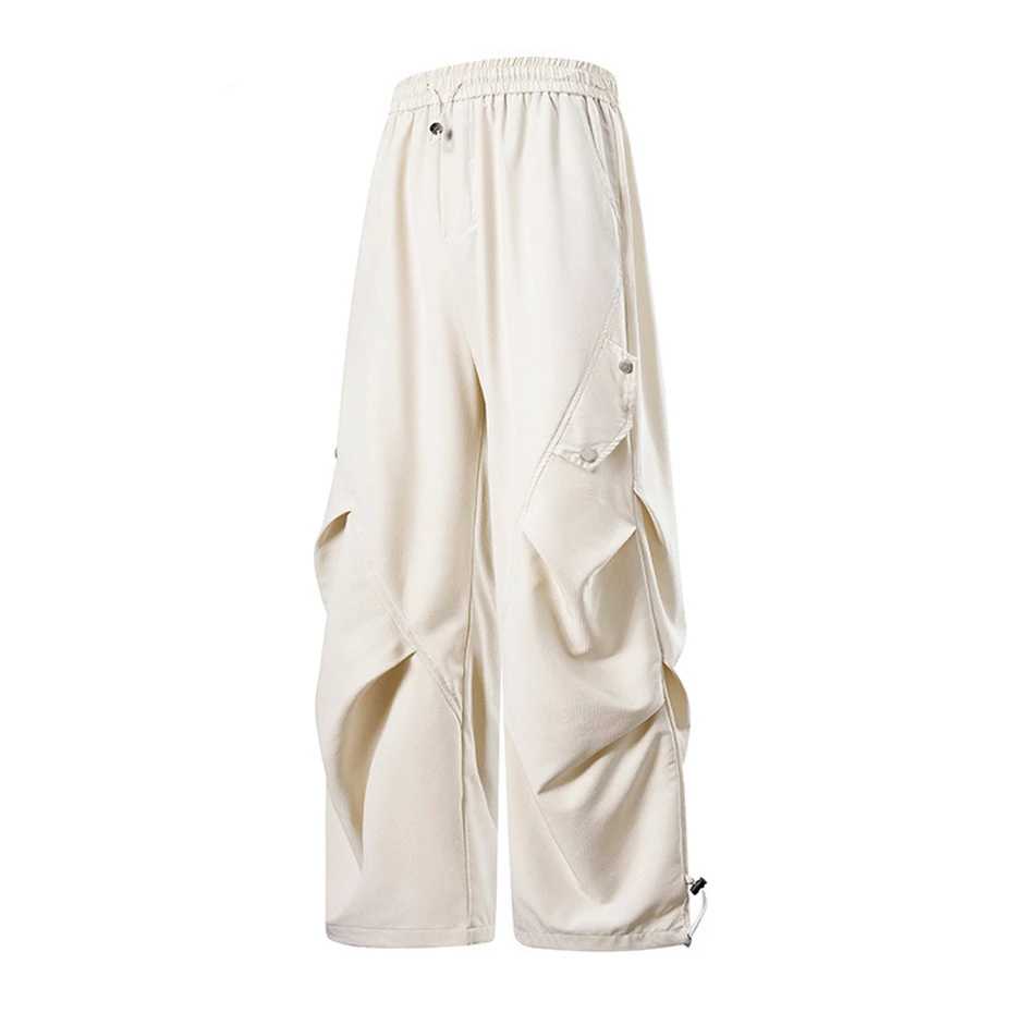 Summer Straight Pants Men Plus Size 8XL Fashion Casual Elastic Waist Pants Male Big Size 8XL Trousers