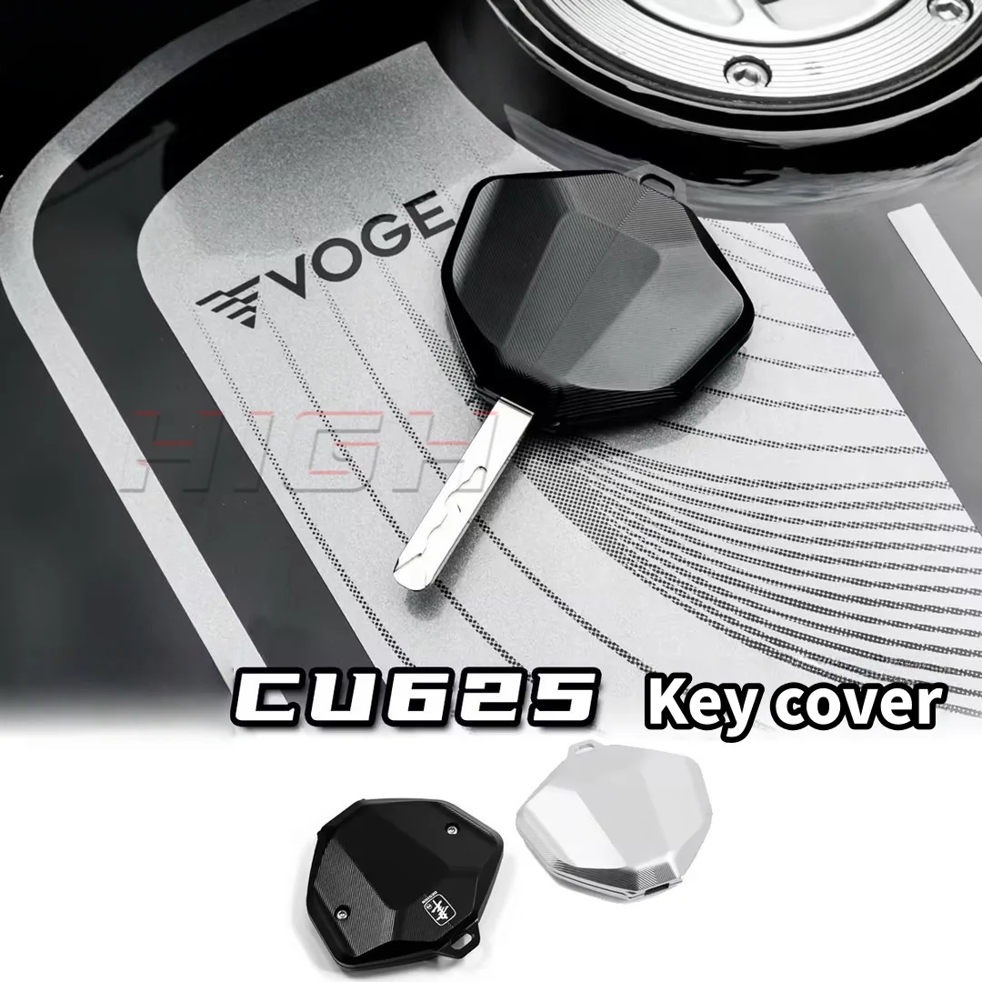 CNC alloy modified black and silver key cover for VOGE CU625 motorcycle