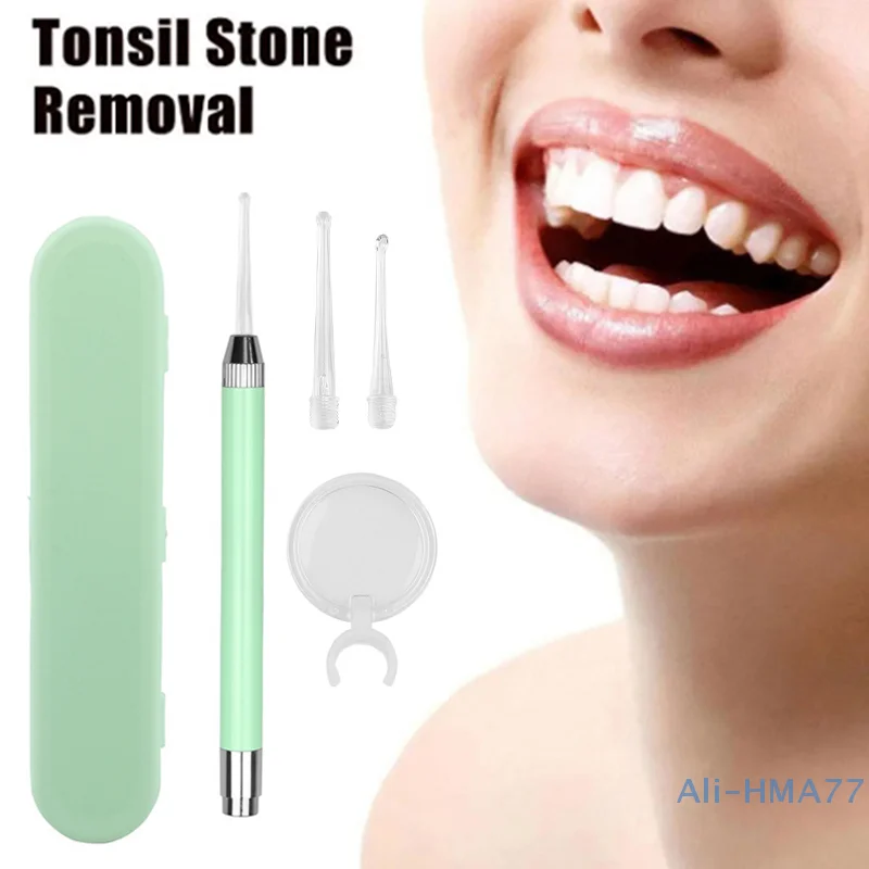 Luminescence Tonsil Stone Removal Ear Wax Remover Tool Mouth Cleaning Care Tools Tonsil Stone Remover Health Care