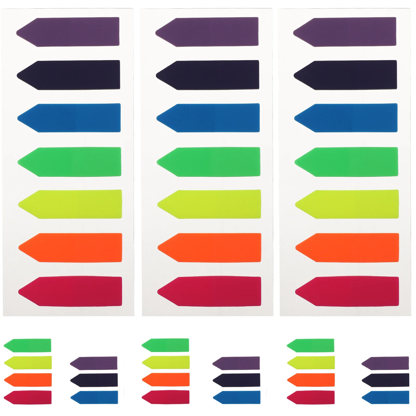 

6pcs Self-Adhesive Tabs Sticky Page Markers For Notebooks Book Annotation Supplies Paper Page Tabs Reading Marker Stickers