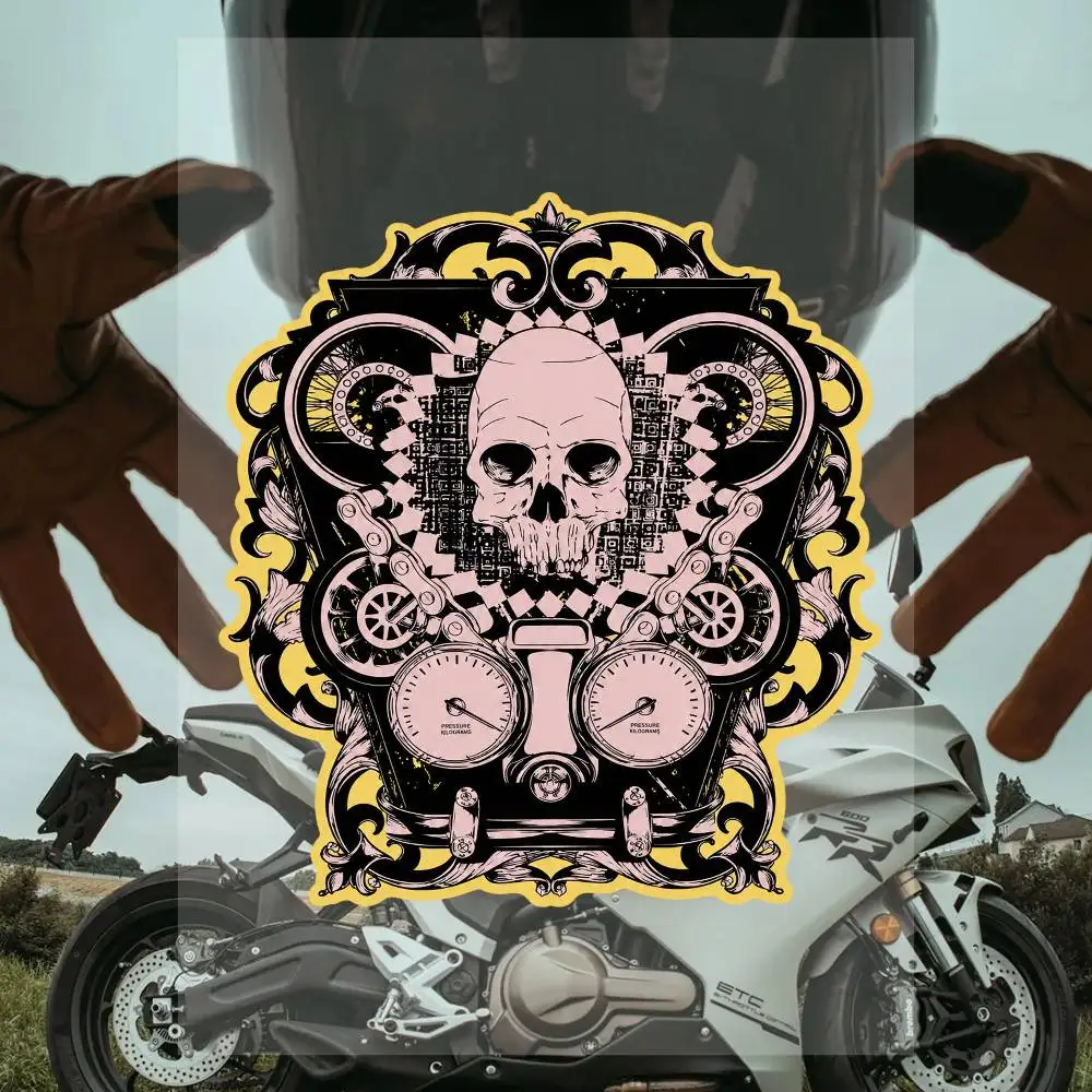 Under Pressure S-kull Anime Stickers Set Waterproof Vinyl Decals For Laptop Phone Case Helmet Motorcycle Skateboard Car Luggage