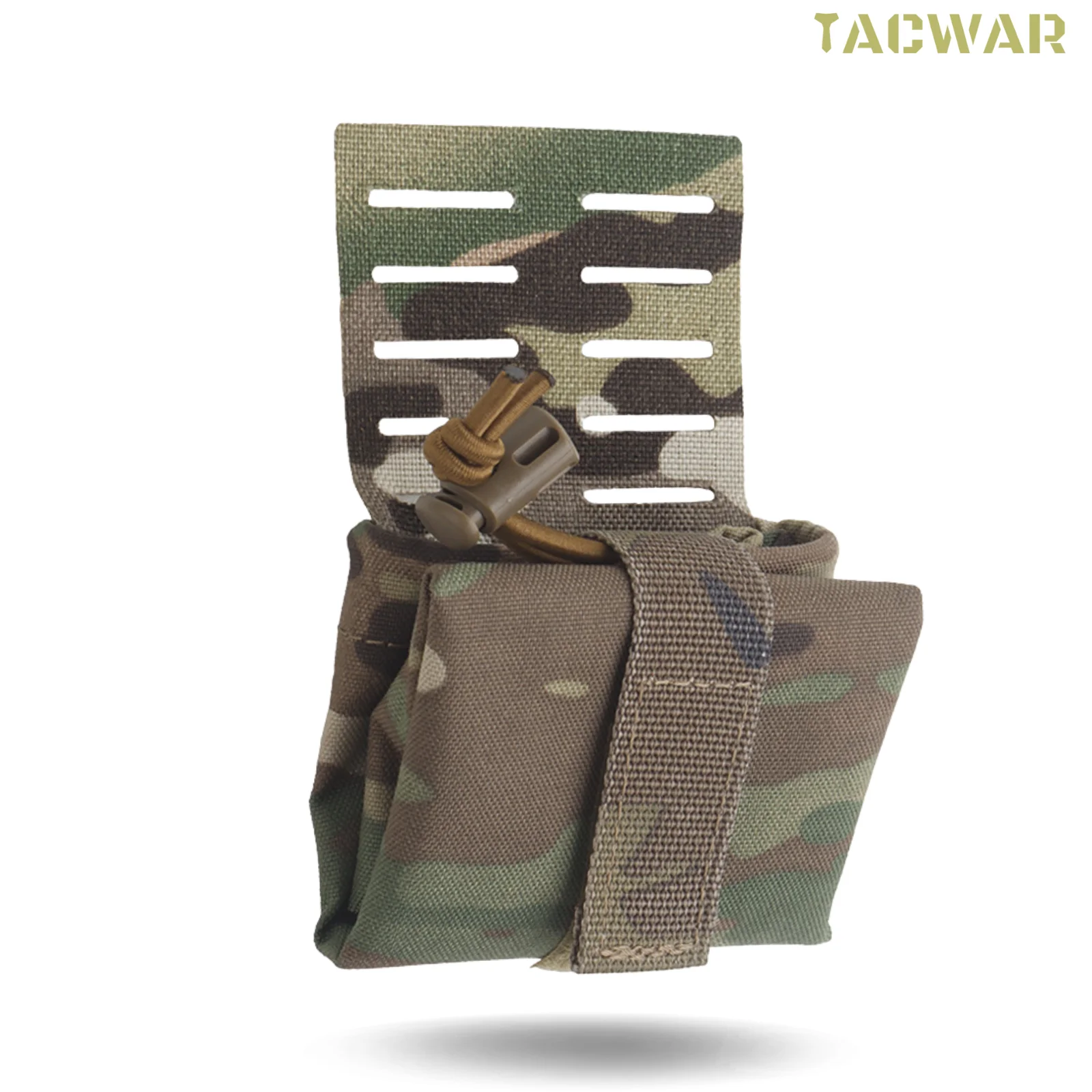 Mini Dump Pouch Compatible Mag Pouch for Belt, Compact Foldable Tactical MOLLE Recycling Bag Airsoft Shooting