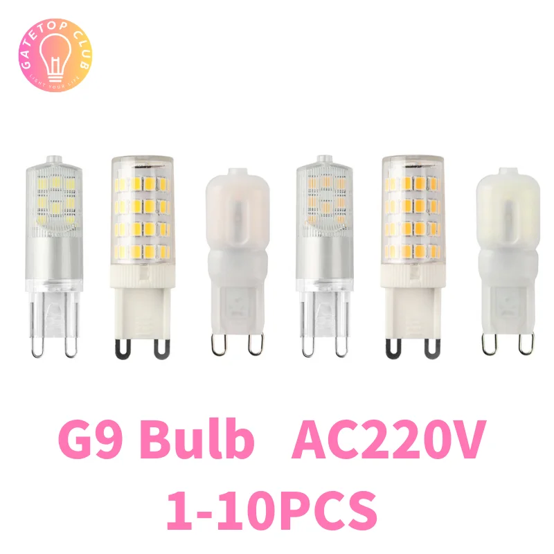 Najjaśniejsza G9 LED lampa AC220V 3W ceramiczna SMD2835 LED żarówka 360 kąt świecenia żyrandol reflektor światła zastępują światła halogenowe