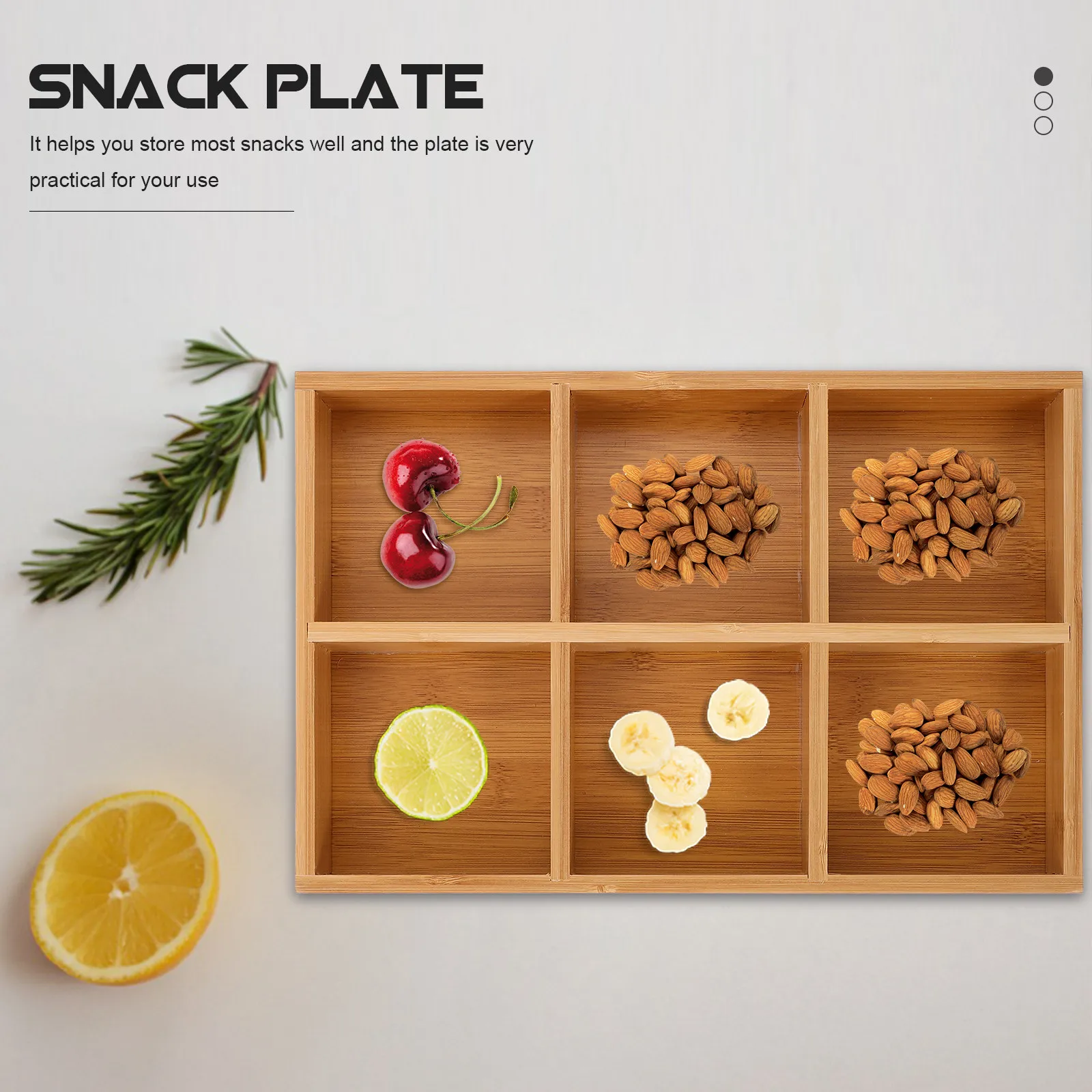 

Поднос для десертов, бамбуковая тарелка для закусок, тарелка для хранения орехов, многофункциональный сервировочный поднос для фруктов, орехов, конфет на вечеринках