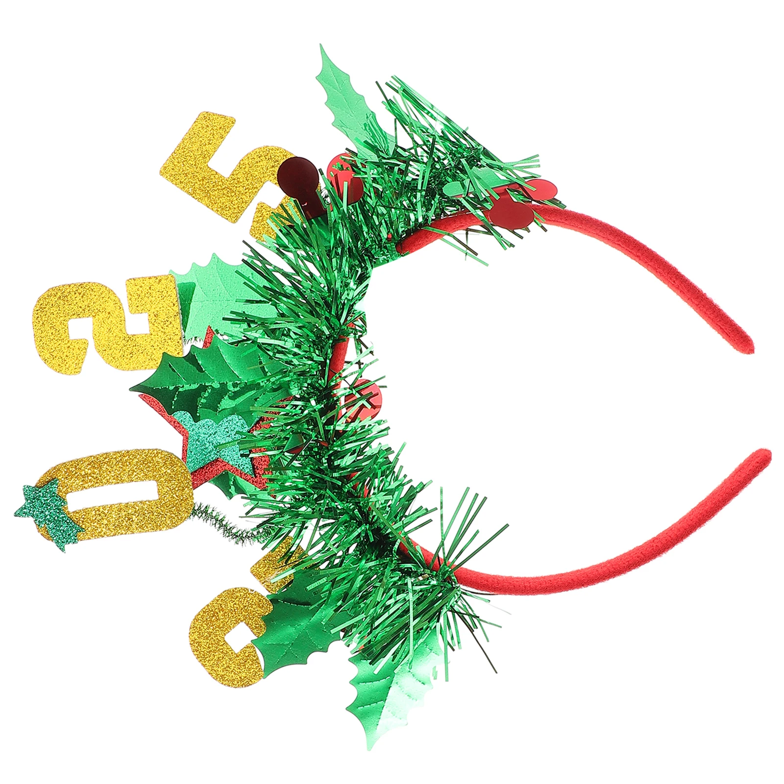 

New Year Headband 2025 Glitter Hairband Eve Hoop Christmas Party Favors Photo Booth Props Star Headband Cheers Bands Birthday