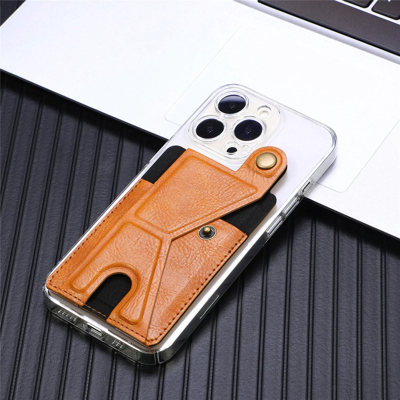 

Складная кожаная подставка K-типа для iPhone 17 16 15 14 13 Pro Max, держатель для карт и кошелька для Samsung Galaxy S26 S25 S24 S23 Ultra FE, кронштейн