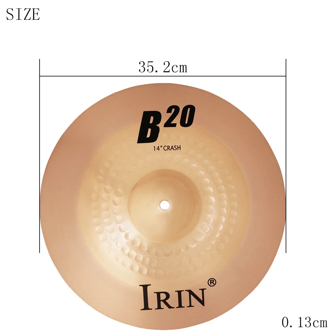 IRIN-Cymbales Gong Phxing en bronze, B20, 14 pouces, pièces d'instruments PerSCH, accessoires, kit de batterie Crash Hi-Hat