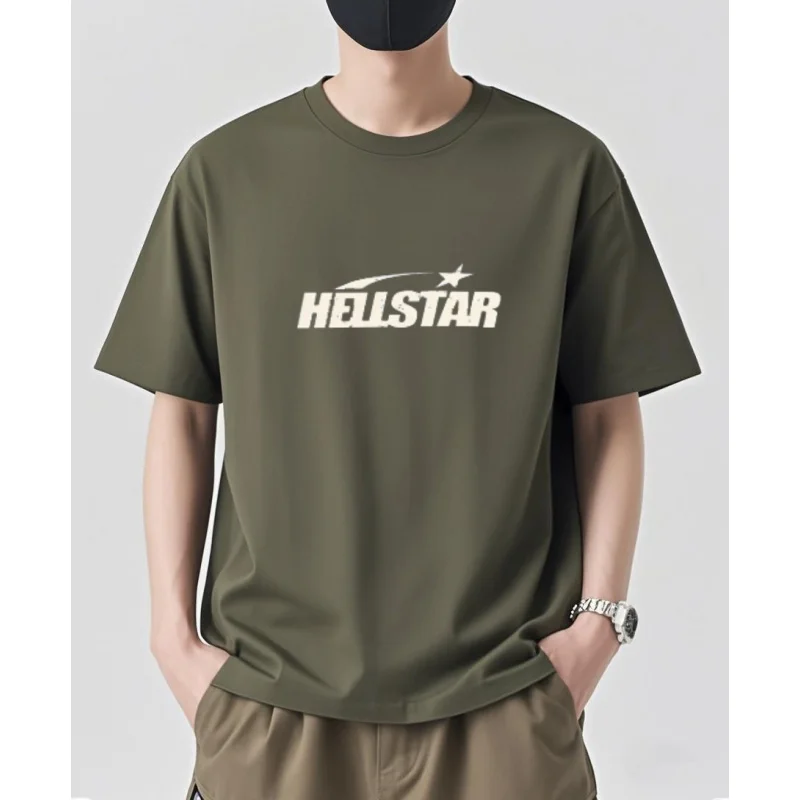 

2025 New HS Gel Sport Logo polyester fiber with cotton washing European and American fashion