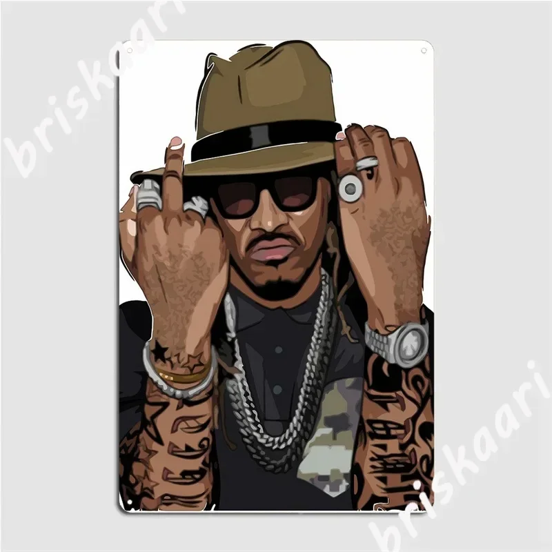 Future Hendrix Metal Signs Printing Bar Cave Wall Decor Cinema Kitchen Tin sign Posters