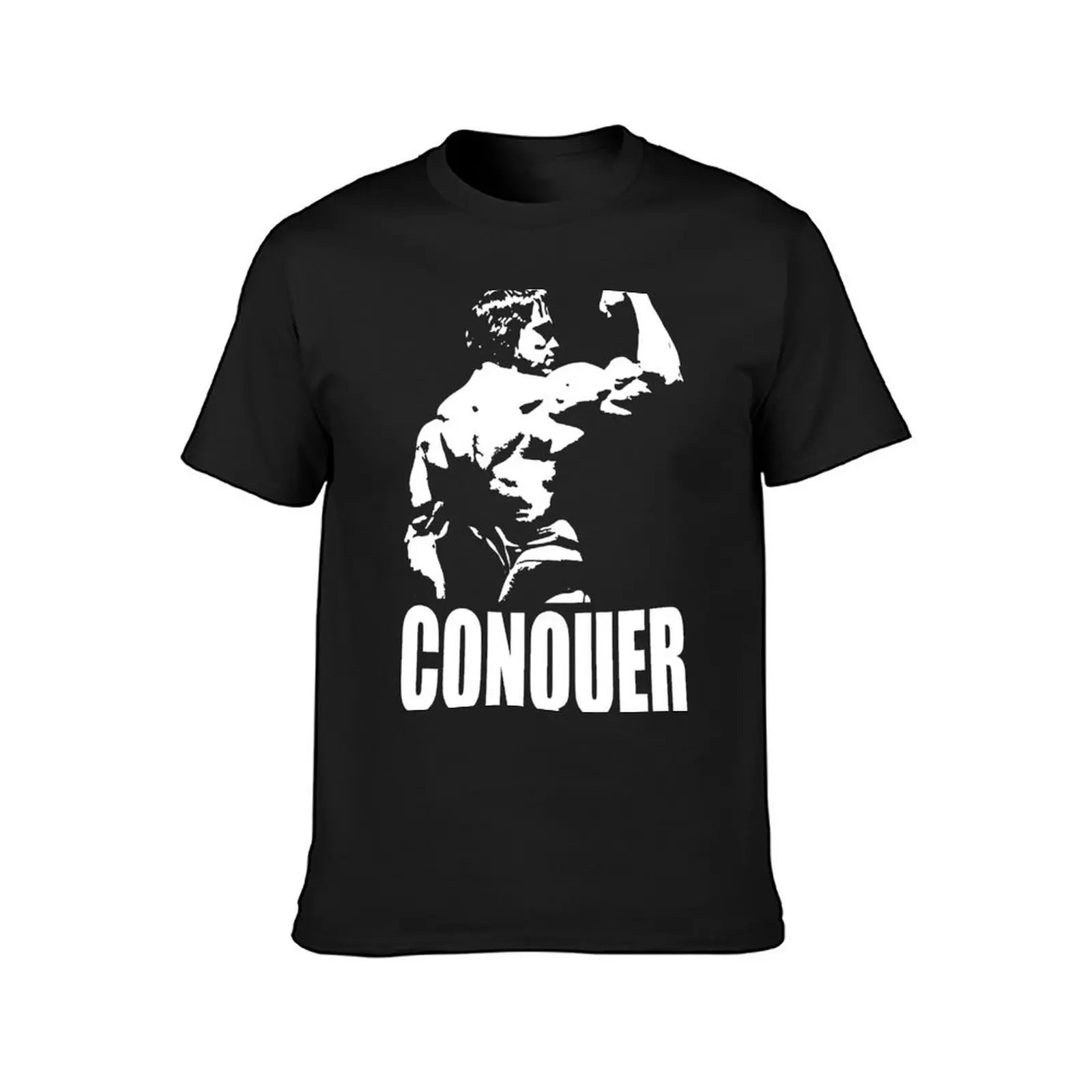 CONQUER (Arnold Back Bicep Flex) T-Shirt sports fans sublime clothes for men