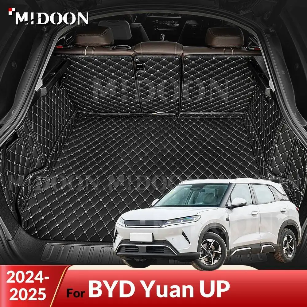 MIDOON For BYD Yuan UP 2024 2025 Auto Full Coverage Trunk Mat Car Protective Pad Cargo Liner Interior Accessories