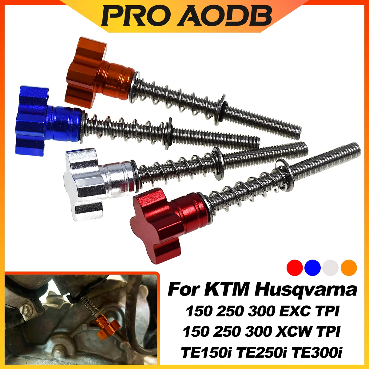 Motorrad CNC Leerlaufdrehzahl Einstellschraube Für KTM EXC XC-W 150 250 300 TPi Für Husqvarna TE300i 250i 150i TX300i Für GasGas EC EX