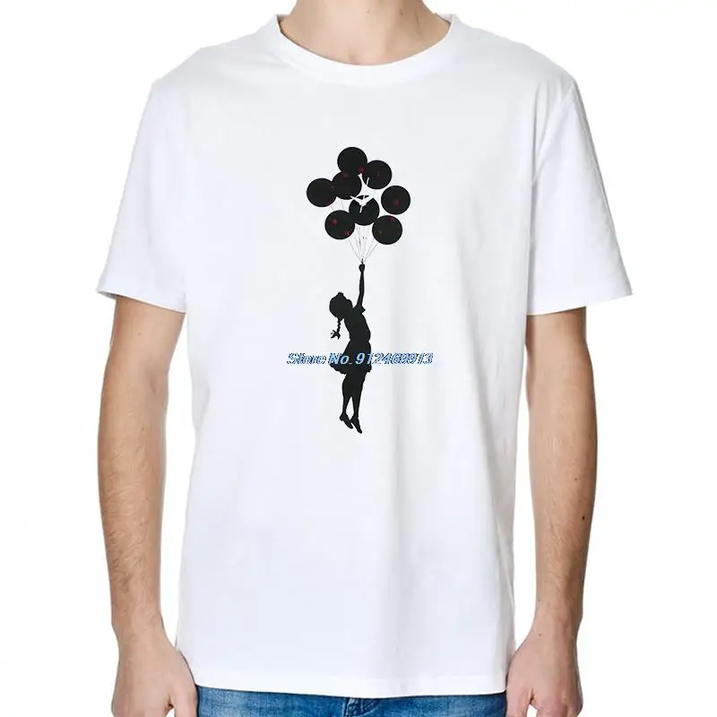 

Banksy Mashup Balloon Girl Funny Summer T Shirt For Man Cotton O-Neck Short Sleeve T-Shirts Tees Tops New Shirts And T-Shirts