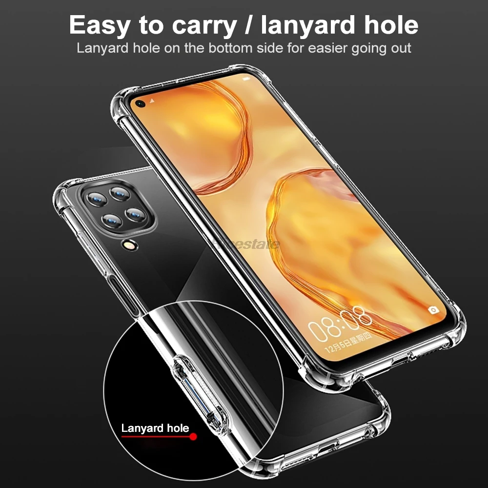 Airbag Drop-proof Case For Huawei P40 Lite Shockproof Cover P40 Lite L21 L01 Protective Funda Nova 6 SE Nova 7i Silicone Case