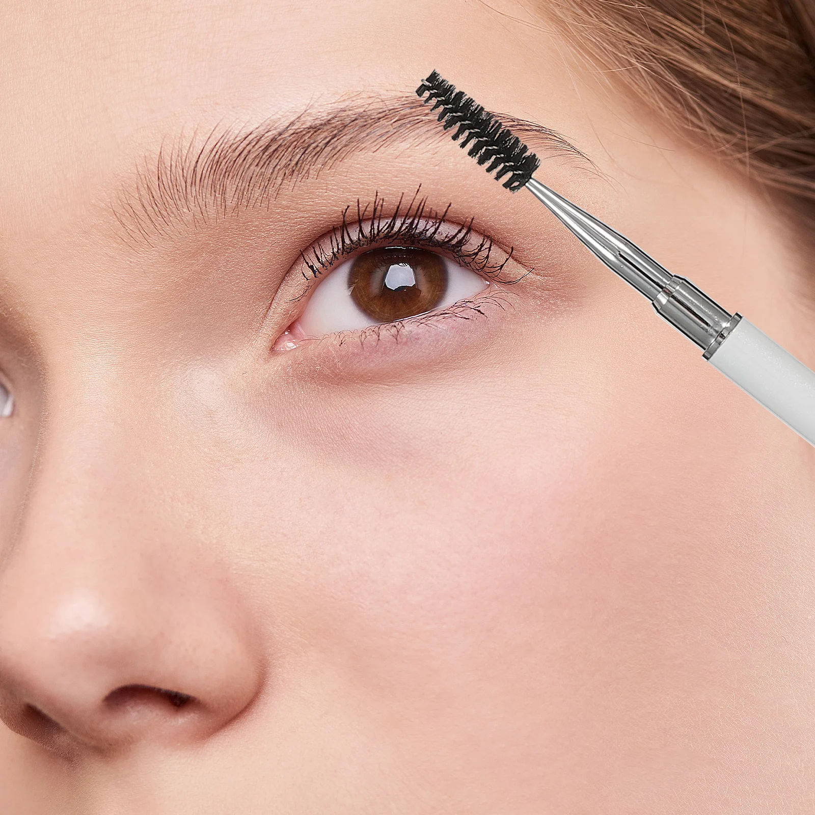 

2Pcs Eyelash Brush Spoolie Extensions Fiber Mascara Eyebrow Makeup Supplies Lightweight Portable Grafting Brow Comb