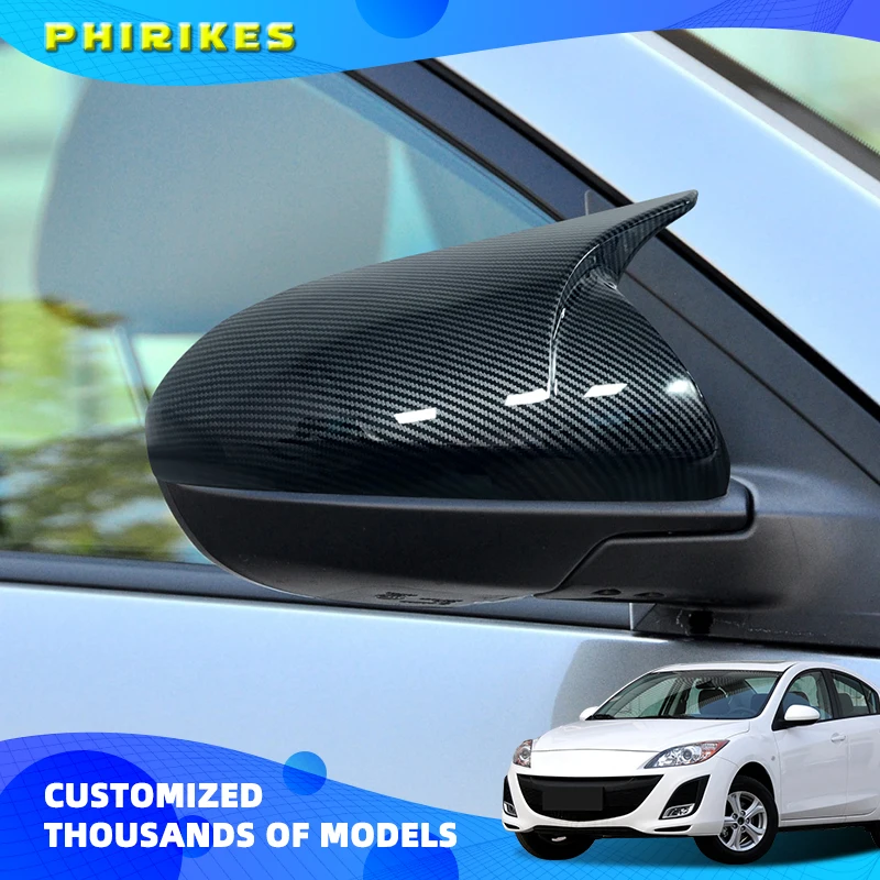 

Car Rearview Mirror Cover Cap Housing For Mazda 3 Axela BL 2009 2010 2011 2012 2013 Wing Side Mirror Shell Case Shell Painted