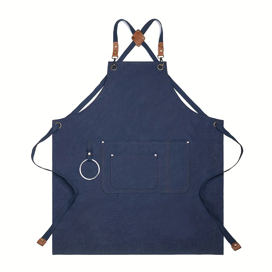 Multi-purpose Apron Waterproof And Oil-proof Household Waist Kitchen Gardening Work Commercial Denim Apron