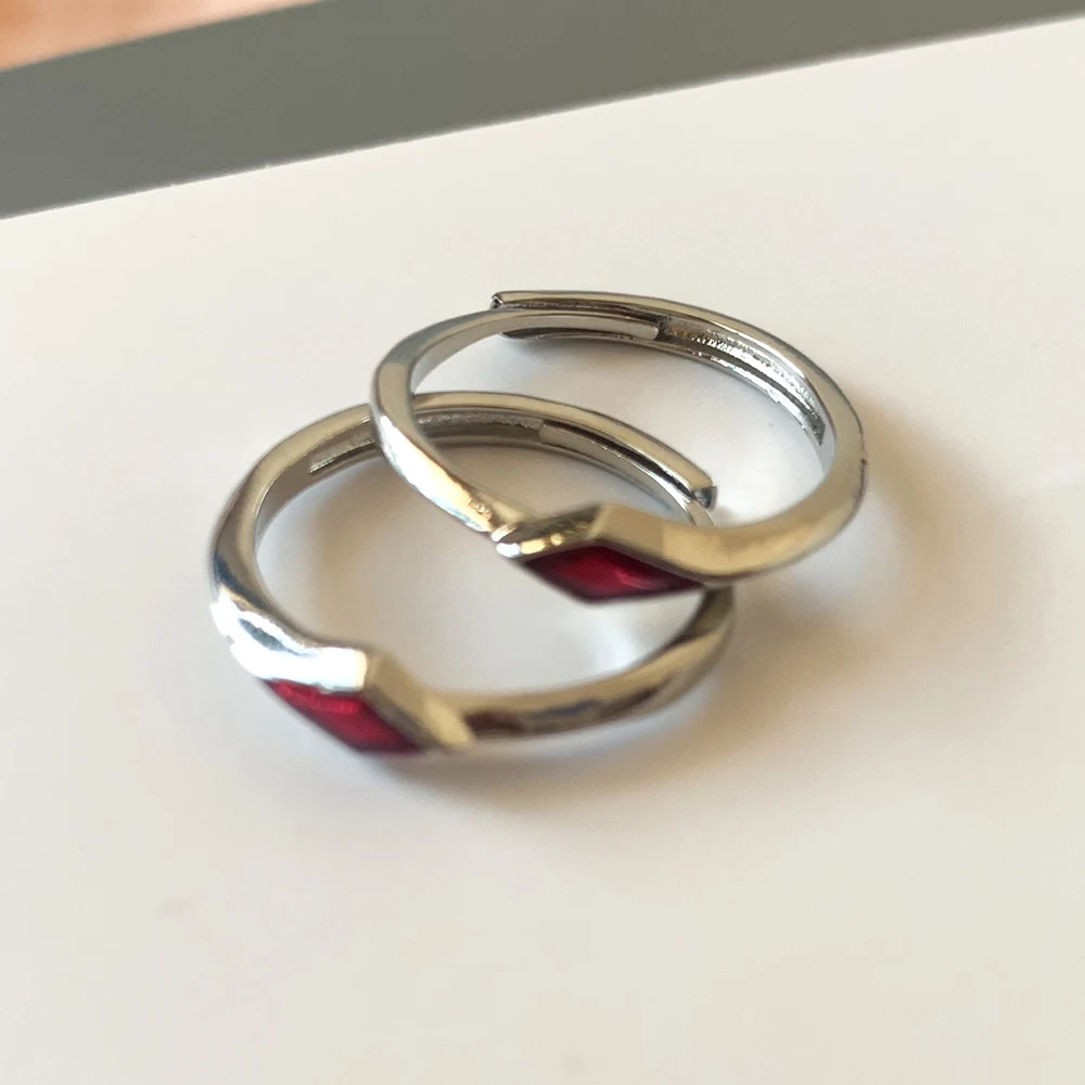 معا للأبد خاتم طبق الاصل المرأة موضة تأثيري مجوهرات اكسسوارات Valorant مستوحاة الفضة مطلي لاعب حلقة هدية لها #5