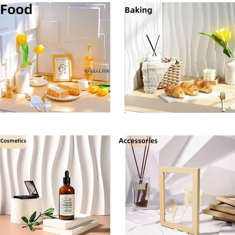 3D 50*50CM Photography Background Board Baking Scene Still Life Pure Color High End Props for Photoshoots And Pictures