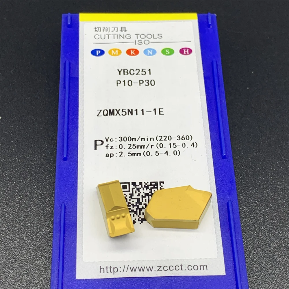 ZCC.CT ZQMX3N11-1E YBC251 ZQMX4N11-1E YBC251 ZQMX5N11-1E YBC251 ZQMX6N11-1E YBC251 Hartmetall Einzigen-kopf abgeschnitten Einstechen einsätze