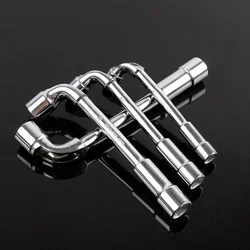Mirror Polished L-Type Angled Socket Wrench Spanner with Thru Hole Chrome Vanadium Material 8~12mm,ключ на 10