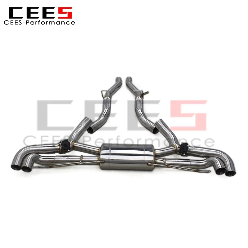 CEES Valvetronic Axle Exhaust Pipe for BMW X7 4.4TT G07 2019-2024 Performance Stainless Steel Car Exhaust Valves Muffler System