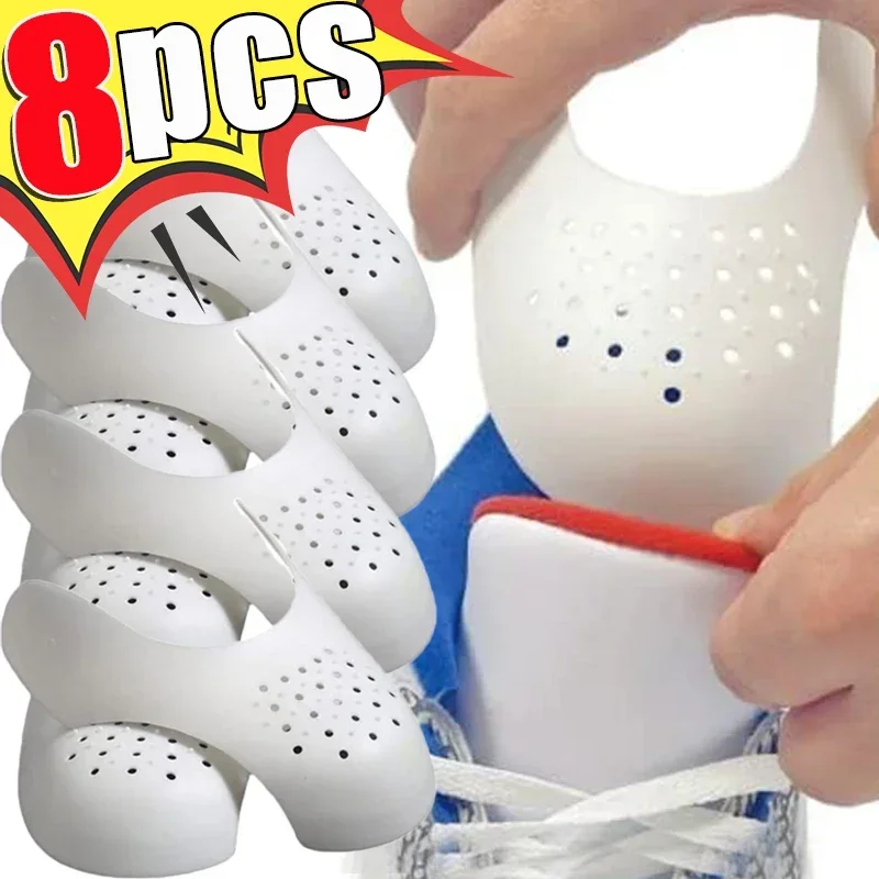 10Pcs Sneakers Anti Crease Protector Wrinkled Fold Shoes Support Toe Cap Sport Ball Shoe Head Stretcher Extender Shoe Protection