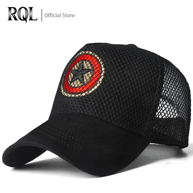 Men Baseball Cap Hat Summer 2021 Male Sport Fishing Golf Basketball Luxury Brand Mesh Trucker Embroidered Star  Free Shipping