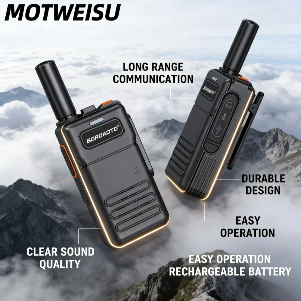 

Перезаряжаемая рация Motorola: портативная, прочная, дальнего радиуса действия, для коммерческого и домашнего использования, для различных сценариев применения на улице