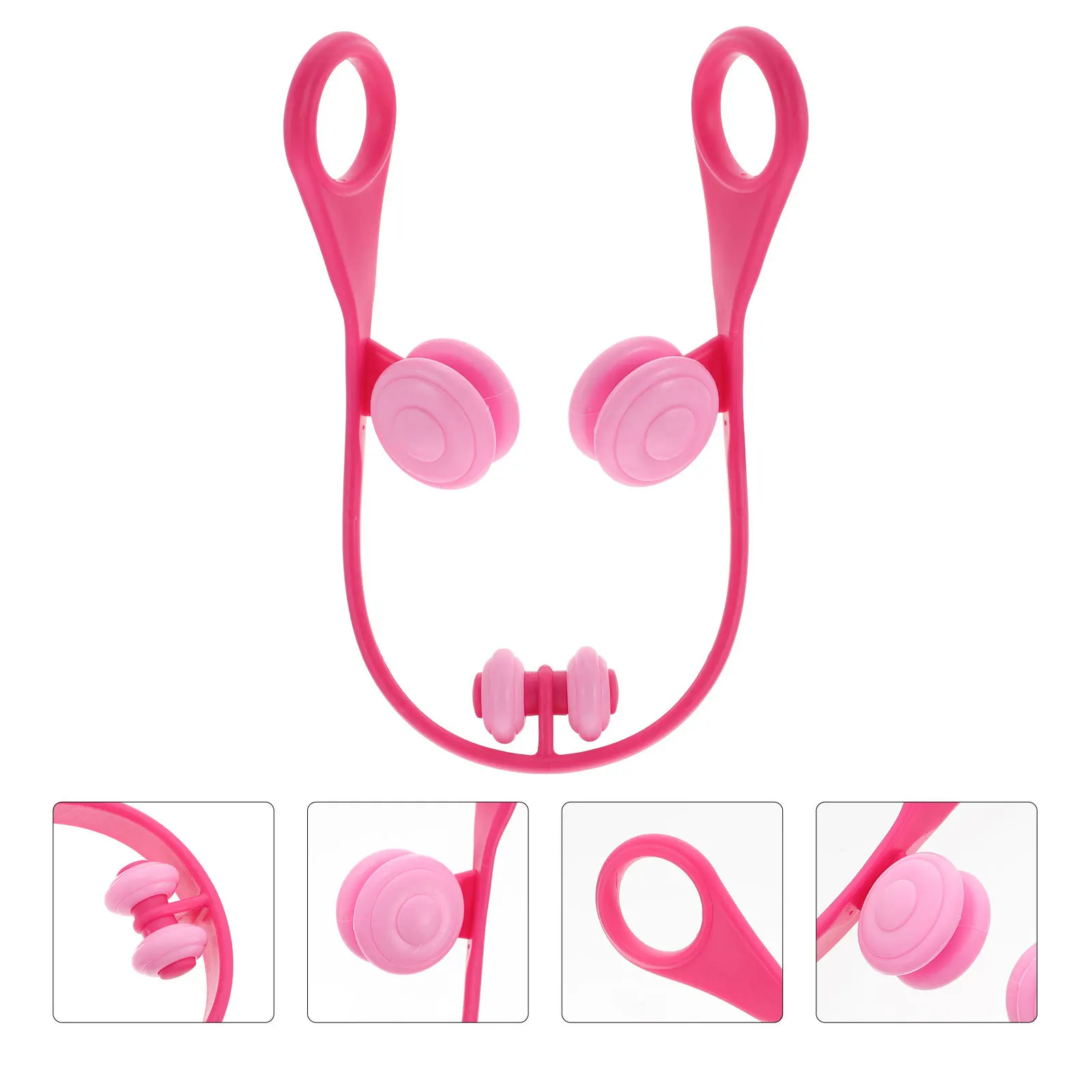 1 pz rosa gamba massaggio rullo strumento di rilassamento muscolare rompere nodi migliorare la circolazione sanguigna massaggiatore per l'affaticamento dei polpacci