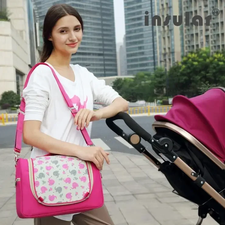 INSULAR Fashion Baby Diaper Stroller Bag Messenger Mommy Bag Maternity Nappy Changing Bags