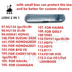 LISHI HU134 HU136 HON42 per BYDF0 CHERY101 YH65 TOY51HD74 HD75 B111 H51 per Suzuki2020/HONDA2020/2021/HAVAL/CHANGAN/HAIMA/GEELY