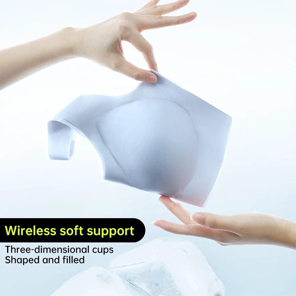 Podprsenky pro ženy bezešvé bezdrátové ultra tenké podprsenky prodyšné letní spací bralette sportovní podprsenka vesta spodní prádlo top barevná podprsenka - náhled 3