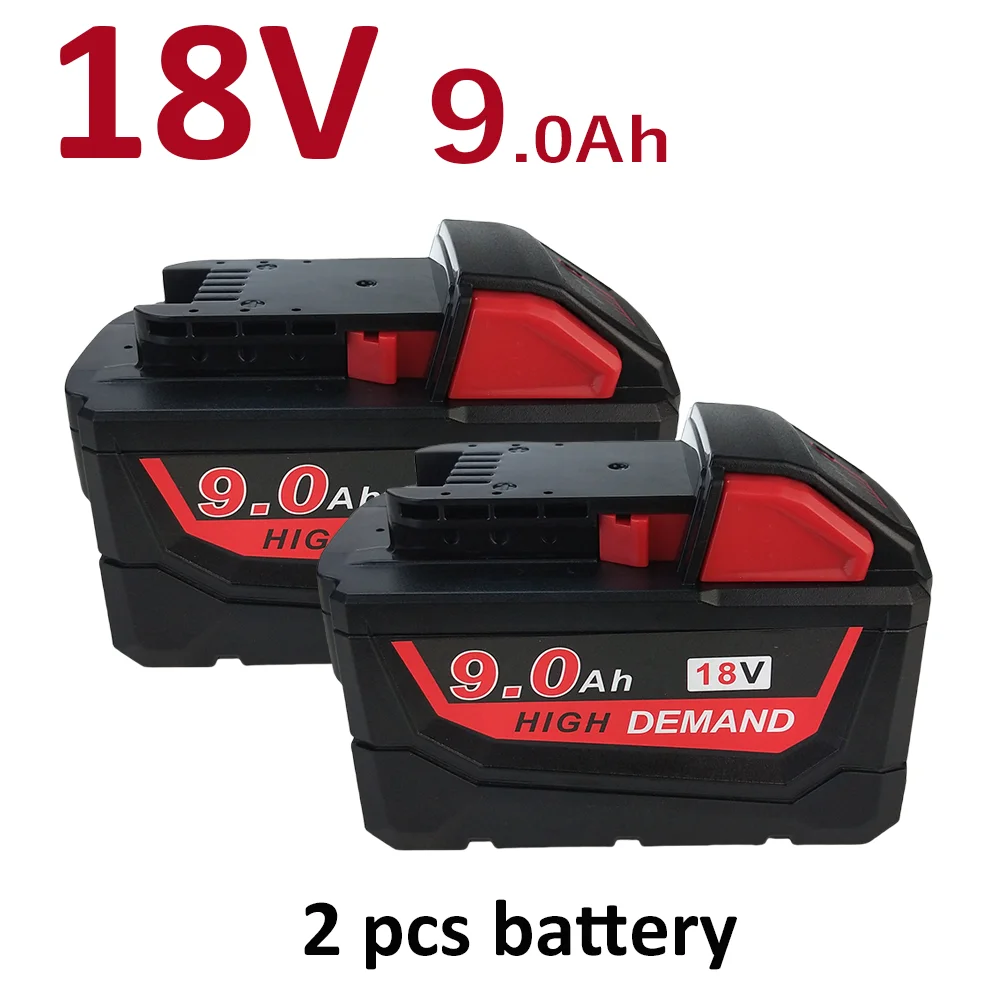 

New For Milwaukee M18 18V 9000mAh Lithium Replacement Battery For Milwaukee 48-11-1860 48-11-1850 48-11-1840 Tool Battery