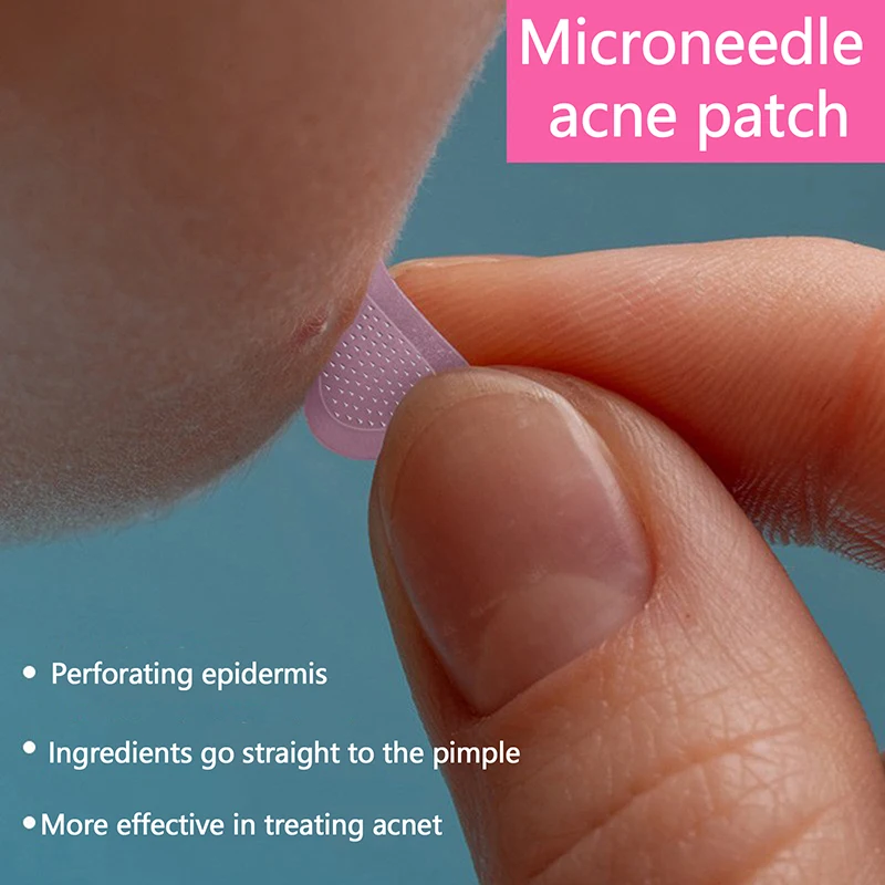 Salicylzuur Verwijdering Acne Stickers Microneedle Smet Behandeling Gezichtsgenezing Behandeling Huidverzorging Patch Gereedschap Wateroplosbaar