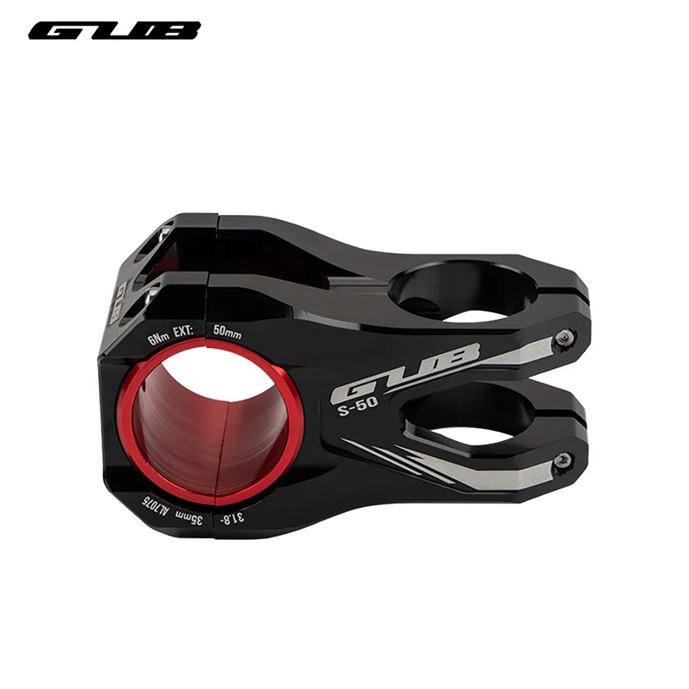 GUB-Mountain Bike Short Stem, CNC Bicycle Hollow Stem, Aluminum Alloy, 31.8*50mm