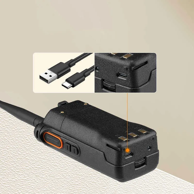 10W 고출력 QYT KT-10R 야외 워키 토키 장거리 풀 밴드 무선 FM 핸드 헬드 라디오 Type-C 충전