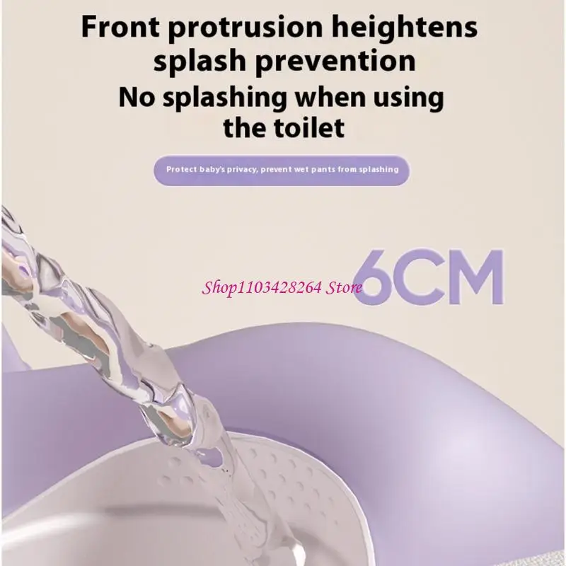 Ergonomic 3 in 1 Plastic Toilet Stool For Kids With 5 Adjustable Height And Nonslip Base Foldable Potty Training Tool