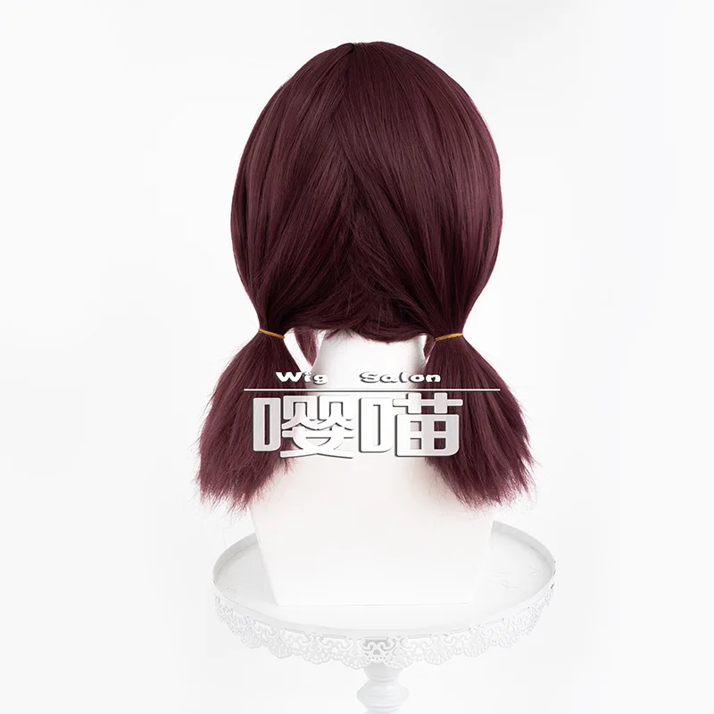 Iseri Nina Cosplay Pruik Anime Meisjes Band Cry 50CM Claret Hittebestendig Synthetisch Haar Iseri Nina Rollenspel Pruiken Halloween Party