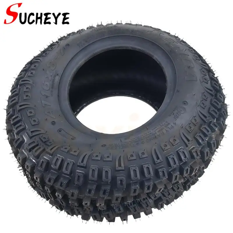 16X8-7 Kart Auto Parts 7 Inch ATV Tires With wheel hub 16X8.00-7 16 * 8-7 Highway Tire Off-road Tire Wear-resistant Wheel Tires
