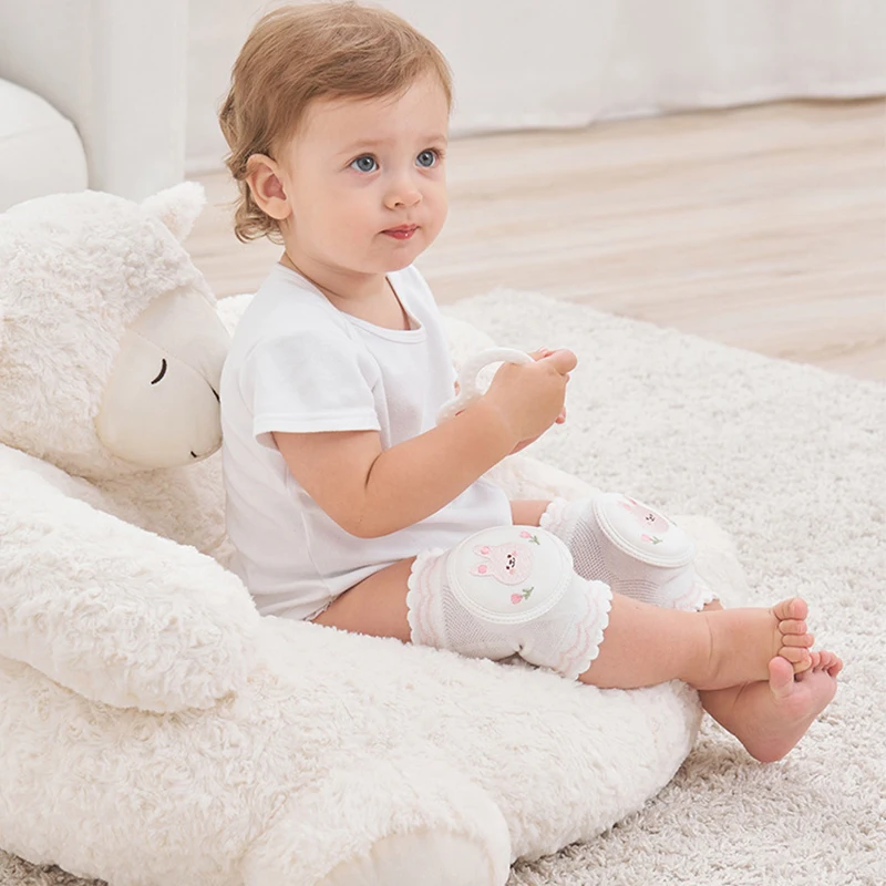 Bantalan Lutut Bayi Baru Lahir Lucu Bantal Siku Merangkak Keselamatan Bayi Anak Pelindung Bantalan Lutut Penghangat Kaki Aksesori Anak Perempuan Laki-laki