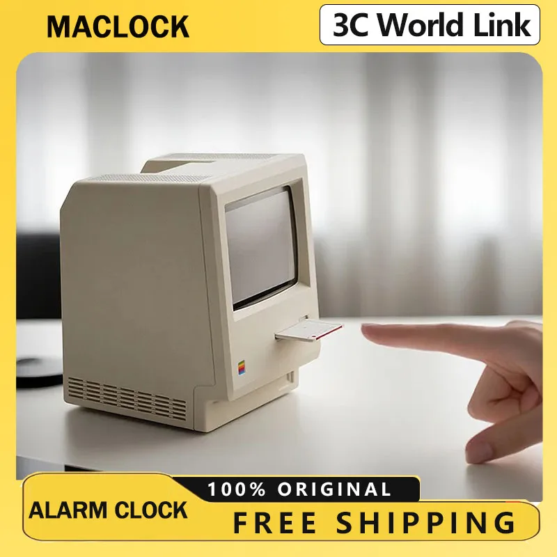 

Maclock Retro Clock Creativity Alarm Clock Artifact Desktop Decor Computer Keyboard Accessories Student Specific Wake Up Gift