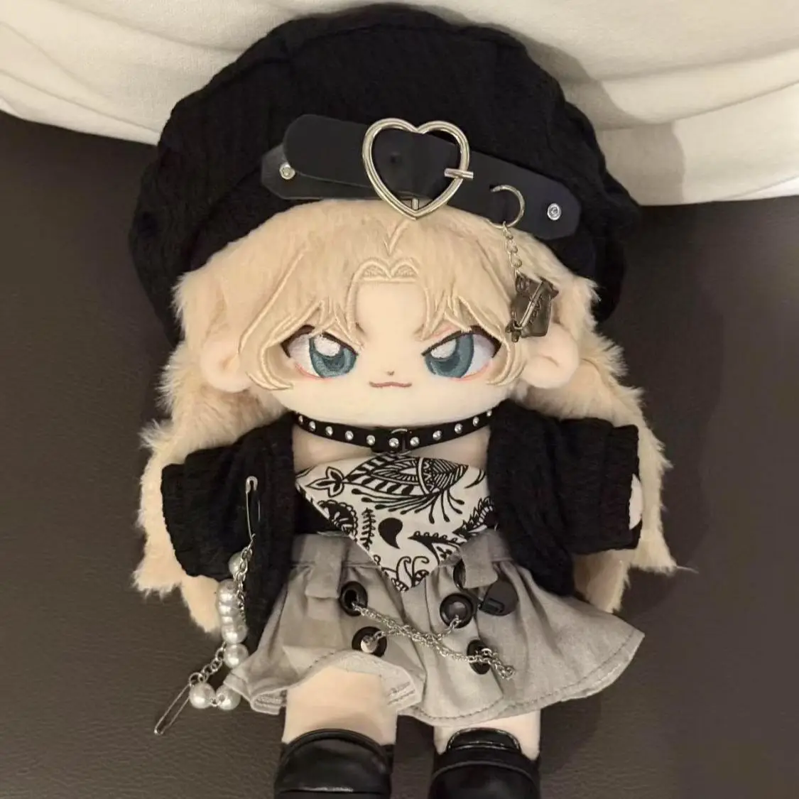 

Stuffed 20cm Anime Detective Conan Vermouth COS Cotton Plush Doll Toys COS for Fan Collection Kids Adults Birthday Gifts