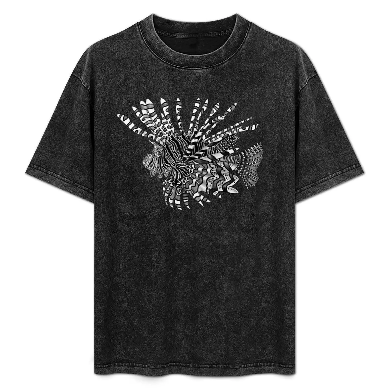 

Lionfish T-Shirt Active Sports Short Sleeve Cotton Shirt