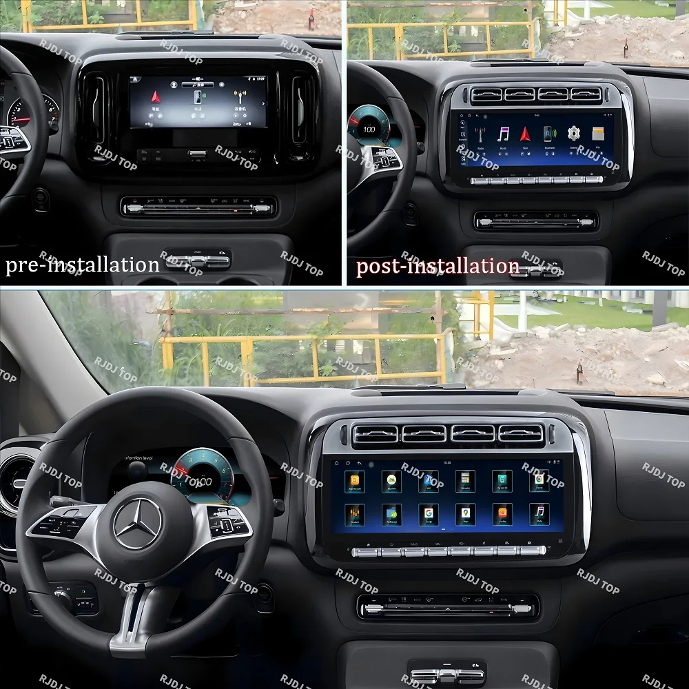 14.9 "أندرويد 14 راديو السيارة لمرسيدس بنز فيتو 2024 2025 سيارة الوسائط المتعددة مشغل فيديو ستيريو السيارات لتحديد المواقع والملاحة أبل Carplay #2