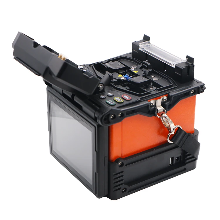 FFS-80S Clad Alignment Fiber Optic Cable Splicing Fusion Splicer Machine For Fiber To The Home Network FTTH